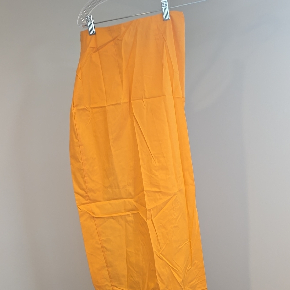 Hello Molly Asymmetrical Orange Maxi Skirt Casual